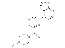 4-{6-[(4-methylpiperazin-1-yl)carbonyl]pyrazin-2-yl}-1H-pyrrolo[2,3-b]pyridine