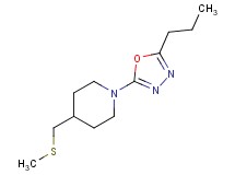 4-[(methylthio)methyl]-1-(5-propyl-1,3,4-oxadiazol-2-yl)piperidine