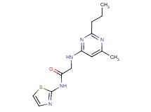 2-[(6-methyl-2-propylpyrimidin-4-yl)amino]-N-1,3-thiazol-2-ylacetamide