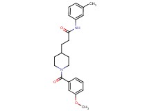 3-[1-(3-methoxybenzoyl)-4-piperidinyl]-N-(3-methylphenyl)propanamide