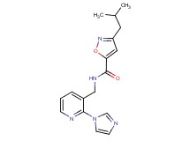 N-{[2-(1H-imidazol-1-yl)pyridin-3-yl]methyl}-3-isobutylisoxazole-5-carboxamide