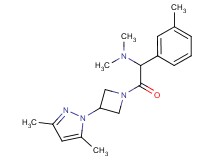 2-[3-(3,5-dimethyl-1H-pyrazol-1-yl)-1-azetidinyl]-N,N-dimethyl-1-(3-methylphenyl)-2-oxoethanamine