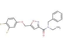 N-benzyl-5-[(3,4-difluorophenoxy)methyl]-N-ethylisoxazole-3-carboxamide