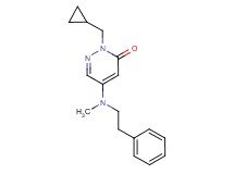 2-(cyclopropylmethyl)-5-[methyl(2-phenylethyl)amino]-3(2H)-pyridazinone