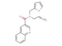 N-allyl-N-(2-furylmethyl)quinoline-3-carboxamide