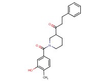 1-[1-(3-hydroxy-4-methylbenzoyl)-3-piperidinyl]-3-phenyl-1-propanone