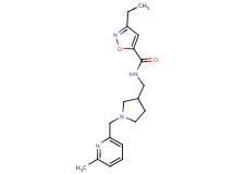 3-ethyl-N-({1-[(6-methylpyridin-2-yl)methyl]pyrrolidin-3-yl}methyl)isoxazole-5-carboxamide