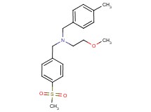 (2-methoxyethyl)(4-methylbenzyl)[4-(methylsulfonyl)benzyl]amine