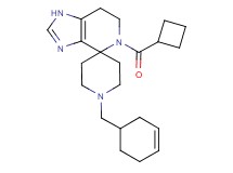 5-(cyclobutylcarbonyl)-1'-(cyclohex-3-en-1-ylmethyl)-1,5,6,7-tetrahydrospiro[imidazo[4,5-c]pyridine-4,4'-piperidine]