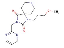 1-(3-methoxypropyl)-3-(2-pyrimidinylmethyl)-1,3,8-triazaspiro[4.5]decane-2,4-dione hydrochloride