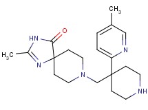 2-methyl-8-{[4-(5-methyl-2-pyridinyl)-4-piperidinyl]methyl}-1,3,8-triazaspiro[4.5]dec-1-en-4-one dihydrochloride