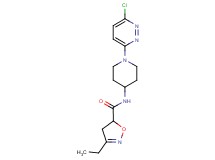 N-[1-(6-chloropyridazin-3-yl)piperidin-4-yl]-3-ethyl-4,5-dihydroisoxazole-5-carboxamide