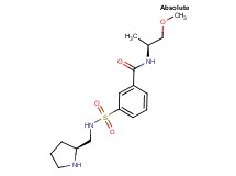 N-[(1S)-2-methoxy-1-methylethyl]-3-({[(2S)-pyrrolidin-2-ylmethyl]amino}sulfonyl)benzamide