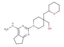 [1-[4-(methylamino)-6,7-dihydro-5H-cyclopenta[d]pyrimidin-2-yl]-4-(tetrahydro-2H-pyran-2-ylmethyl)piperidin-4-yl]methanol