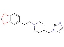 1-[2-(1,3-benzodioxol-5-yl)ethyl]-4-(1H-imidazol-1-ylmethyl)piperidine bis(trifluoroacetate)