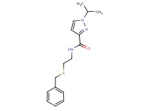 N-[2-(benzylthio)ethyl]-1-isopropyl-1H-pyrazole-3-carboxamide