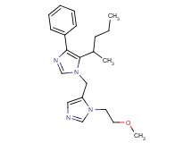 1-{[1-(2-methoxyethyl)-1H-imidazol-5-yl]methyl}-5-(1-methylbutyl)-4-phenyl-1H-imidazole