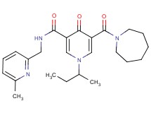 5-(1-azepanylcarbonyl)-1-sec-butyl-N-[(6-methyl-2-pyridinyl)methyl]-4-oxo-1,4-dihydro-3-pyridinecarboxamide