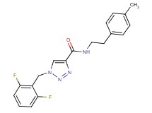 1-(2,6-difluorobenzyl)-N-[2-(4-methylphenyl)ethyl]-1H-1,2,3-triazole-4-carboxamide