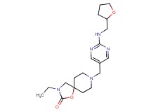 3-ethyl-8-({2-[(tetrahydrofuran-2-ylmethyl)amino]pyrimidin-5-yl}methyl)-1-oxa-3,8-diazaspiro[4.5]decan-2-one