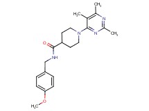 N-(4-methoxybenzyl)-1-(2,5,6-trimethylpyrimidin-4-yl)piperidine-4-carboxamide