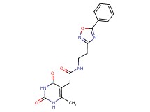 2-(6-methyl-2,4-dioxo-1,2,3,4-tetrahydropyrimidin-5-yl)-N-[2-(5-phenyl-1,2,4-oxadiazol-3-yl)ethyl]acetamide
