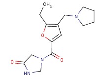 1-[5-ethyl-4-(pyrrolidin-1-ylmethyl)-2-furoyl]imidazolidin-4-one
