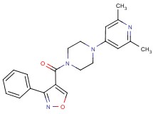 1-(2,6-dimethyl-4-pyridinyl)-4-[(3-phenyl-4-isoxazolyl)carbonyl]piperazine