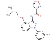 N-[4-[2-(dimethylamino)ethoxy]-1-(3-fluorophenyl)-1H-indazol-3-yl]isoxazole-3-carboxamide