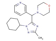 4-[(1-cyclohexyl-3-methyl-1H-1,2,4-triazol-5-yl)(pyridin-3-yl)methyl]morpholine
