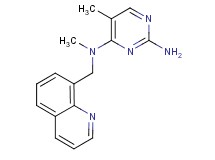 N~4~,5-dimethyl-N~4~-(quinolin-8-ylmethyl)pyrimidine-2,4-diamine