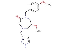 6-methoxy-1-(4-methoxybenzyl)-4-(1H-pyrazol-3-ylmethyl)-1,4-diazepan-2-one