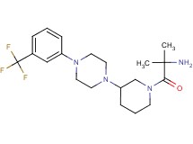 [1,1-dimethyl-2-oxo-2-(3-{4-[3-(trifluoromethyl)phenyl]-1-piperazinyl}-1-piperidinyl)ethyl]amine dihydrochloride