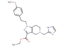 ethyl 5-(1H-imidazol-2-ylmethyl)-1-[2-(4-methoxyphenyl)ethyl]-4,5,6,7-tetrahydro-1H-pyrazolo[4,3-c]pyridine-3-carboxylate