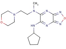 N'-cyclopentyl-N-methyl-N-[2-(4-morpholinyl)ethyl][1,2,5]oxadiazolo[3,4-b]pyrazine-5,6-diamine