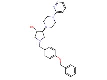(3S*,4S*)-1-[4-(benzyloxy)benzyl]-4-[4-(2-pyridinyl)-1-piperazinyl]-3-pyrrolidinol