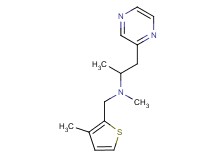 N-methyl-N-[(3-methyl-2-thienyl)methyl]-1-pyrazin-2-ylpropan-2-amine