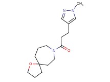 8-[3-(1-methyl-1H-pyrazol-4-yl)propanoyl]-1-oxa-8-azaspiro[4.6]undecane
