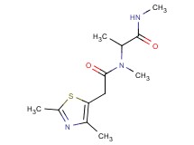 N~2~-[(2,4-dimethyl-1,3-thiazol-5-yl)acetyl]-N~1~,N~2~-dimethylalaninamide
