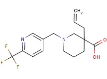 3-allyl-1-{[6-(trifluoromethyl)-3-pyridinyl]methyl}-3-piperidinecarboxylic acid