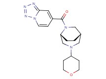 7-{[(1S*,5R*)-3-(tetrahydro-2H-pyran-4-yl)-3,6-diazabicyclo[3.2.2]non-6-yl]carbonyl}tetrazolo[1,5-a]pyridine
