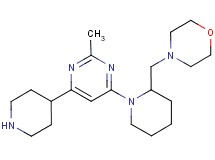 4-{[1-(2-methyl-6-piperidin-4-ylpyrimidin-4-yl)piperidin-2-yl]methyl}morpholine