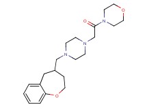 4-{[4-(2,3,4,5-tetrahydro-1-benzoxepin-4-ylmethyl)piperazin-1-yl]acetyl}morpholine