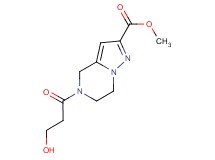 methyl 5-(3-hydroxypropanoyl)-4,5,6,7-tetrahydropyrazolo[1,5-a]pyrazine-2-carboxylate