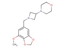 4-{1-[(7-methoxy-1,3-benzodioxol-5-yl)methyl]azetidin-3-yl}morpholine