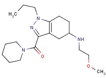 N-(2-methoxyethyl)-3-(1-piperidinylcarbonyl)-1-propyl-4,5,6,7-tetrahydro-1H-indazol-5-amine
