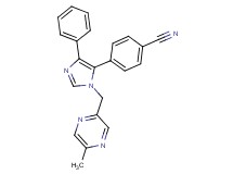 4-{1-[(5-methylpyrazin-2-yl)methyl]-4-phenyl-1H-imidazol-5-yl}benzonitrile