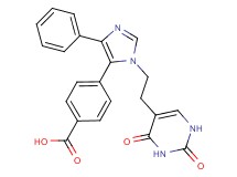 4-{1-[2-(2,4-dioxo-1,2,3,4-tetrahydropyrimidin-5-yl)ethyl]-4-phenyl-1H-imidazol-5-yl}benzoic acid