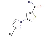 4-(3-methyl-1H-pyrazol-1-yl)thiophene-2-carboxamide
