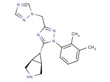 (1R*,5S*,6r*)-6-[1-(2,3-dimethylphenyl)-3-(1H-1,2,4-triazol-1-ylmethyl)-1H-1,2,4-triazol-5-yl]-3-azabicyclo[3.1.0]hexane